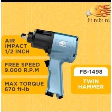 FIREBIRD AIR IMPACT 1/2" INCH FB-1498 TWIN HAMMER