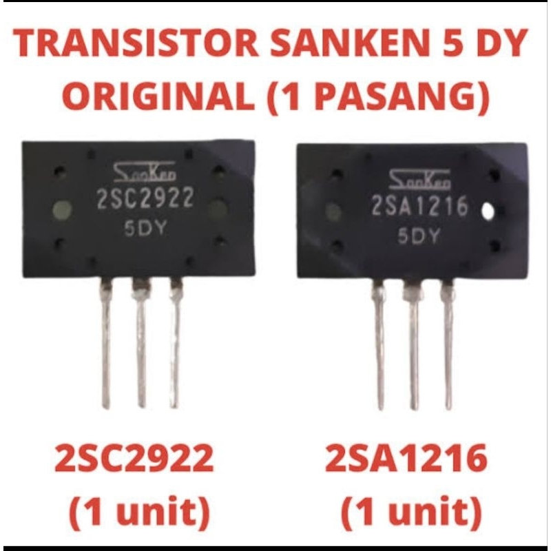 TRANSISTOR SANKEN 1216/2922 ORIGINAL