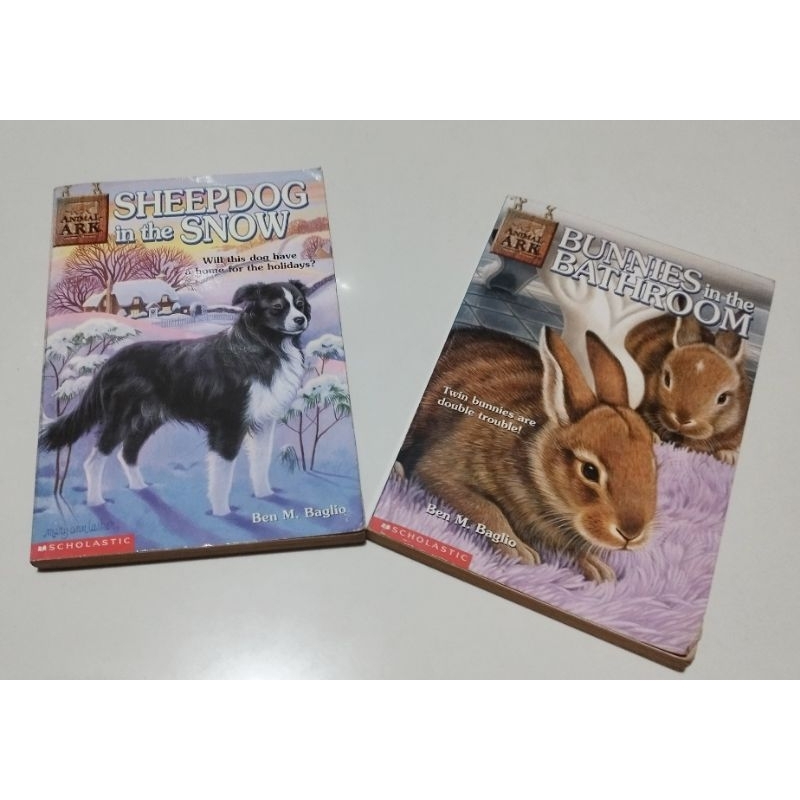 Buku Sheepdog in the Snow Bunnies in the Bathroom by Ben Baglio Animal Ark Series Inggris Scholastic