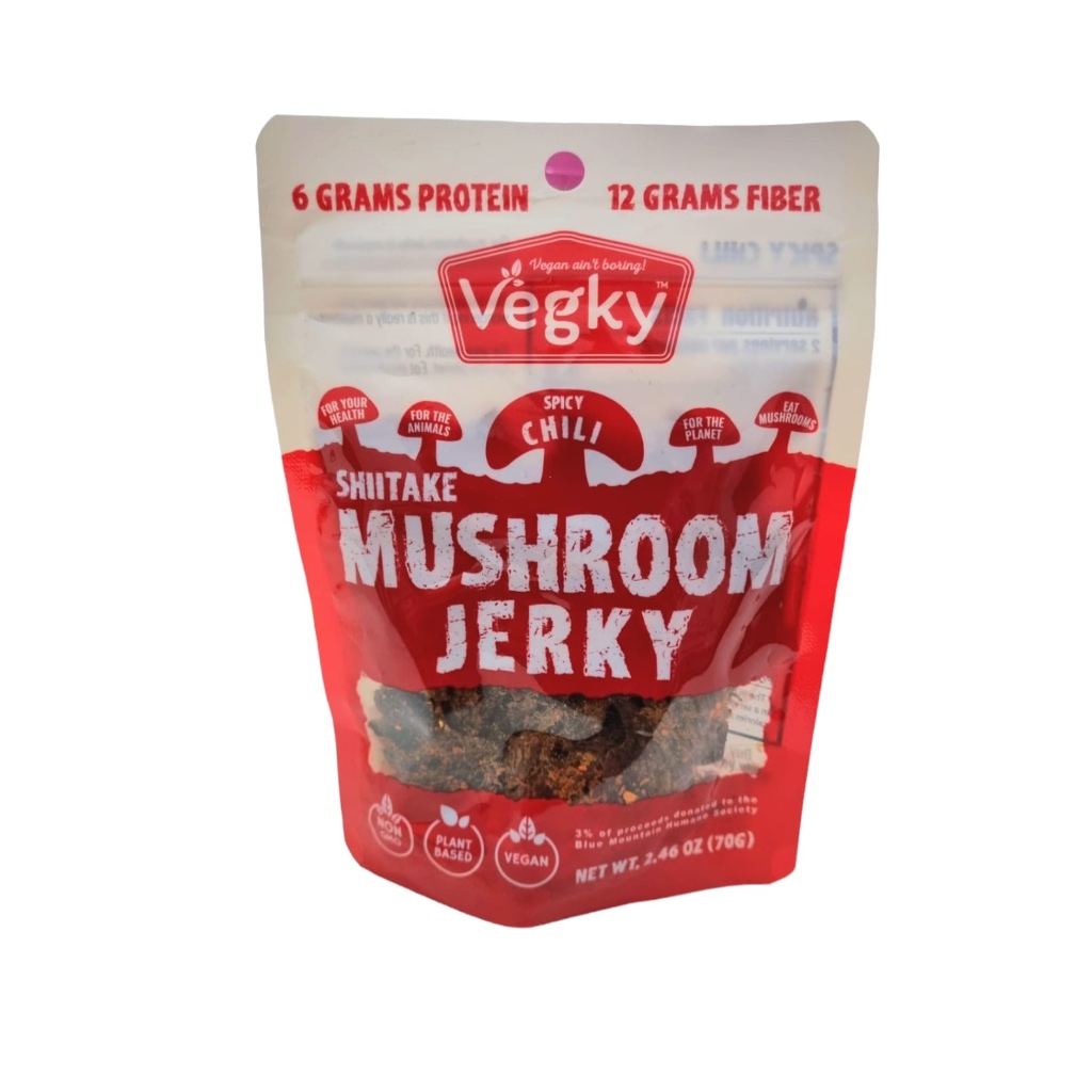 

Vegky Shiitake Mushroom Jerky Spicy Chili