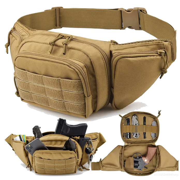 Tas Selempang Tactical D-71 / Tas Bahu Pinggang Militer Taktis / Tas Dada Luar Ruangan Sarung Pistol