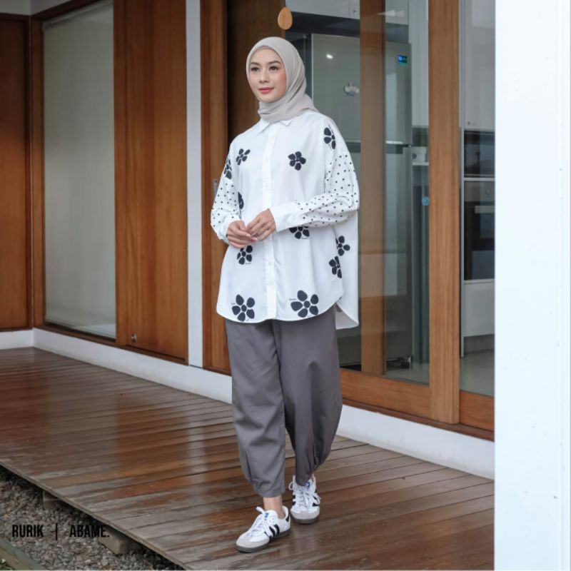 

dinara print shirt by rurik x abame