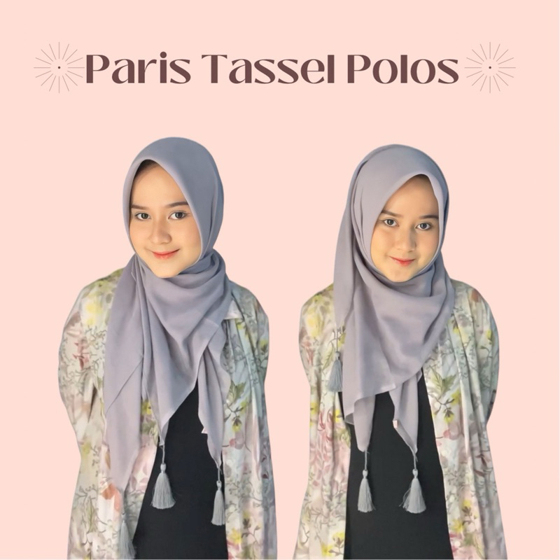 PARIS TASSEL POLOS JILBAB TASSEL KERUDUNG TASSEL