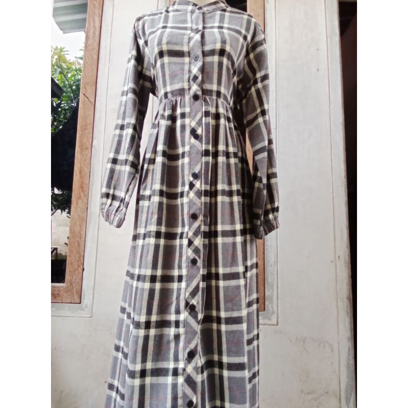 gamis flanel ORI levezein