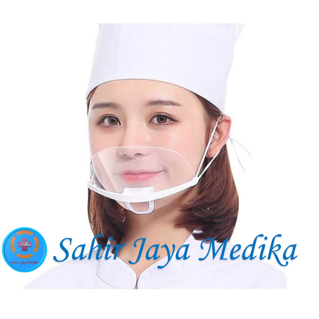Masker Penutup Mulut Transparant Masker kitchen Masker Masak Bening Masker Mika Harga 1 Pcs