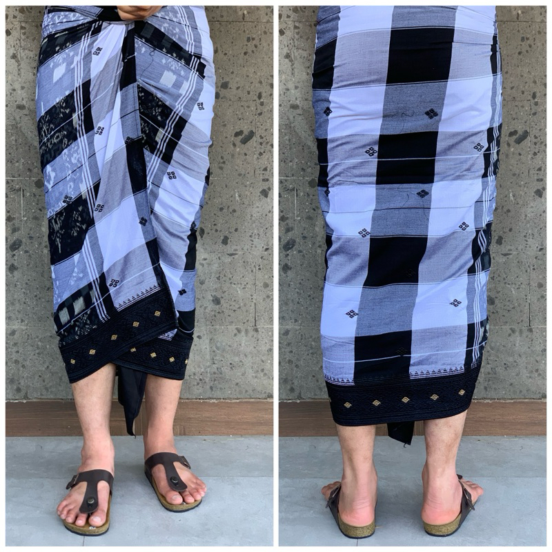 saput endek poleng kekinian/pakaian adat bali