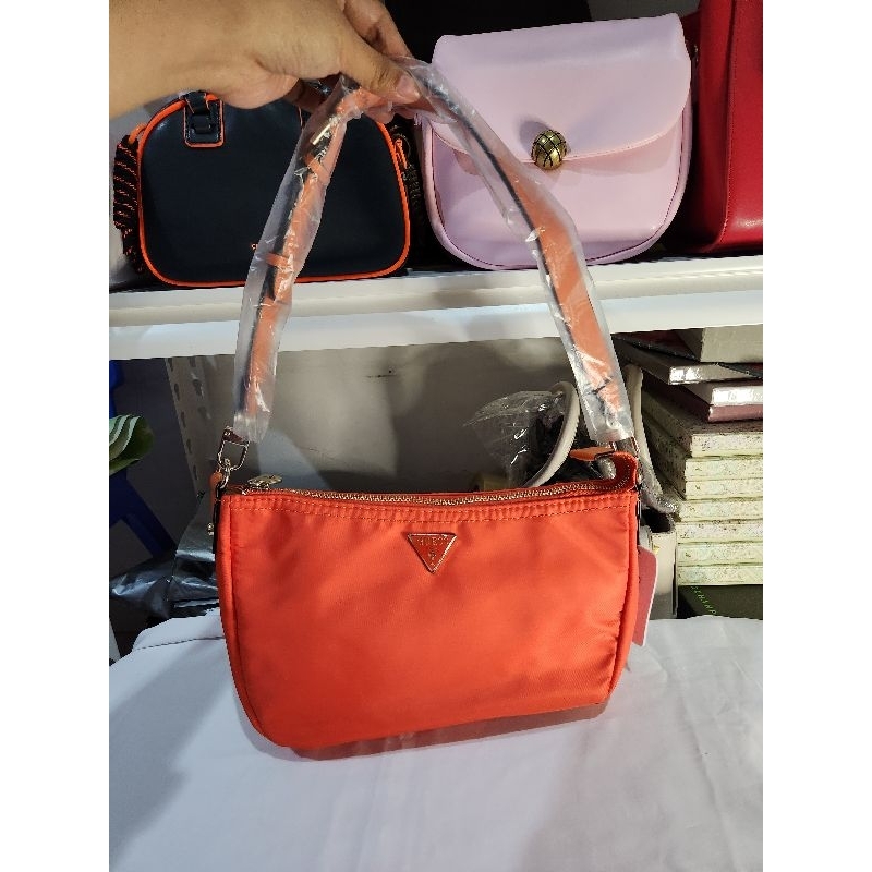 Guess Shoulder Bag Nylon Orange