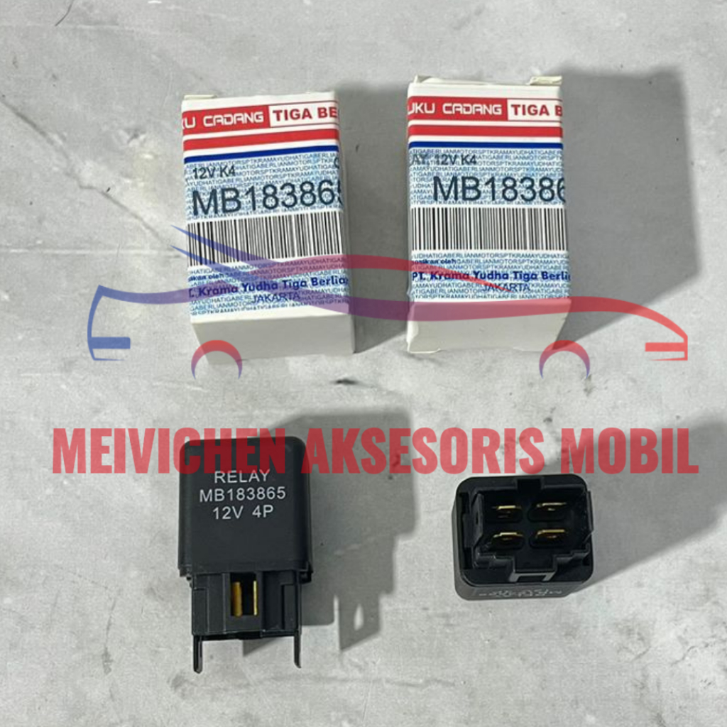 FLASHER RELAY POWER RELAY UMRON 12V KAKI 4 MOBIL COLTDIESEL L300 DIESEL L039 MB183865 GARANSI