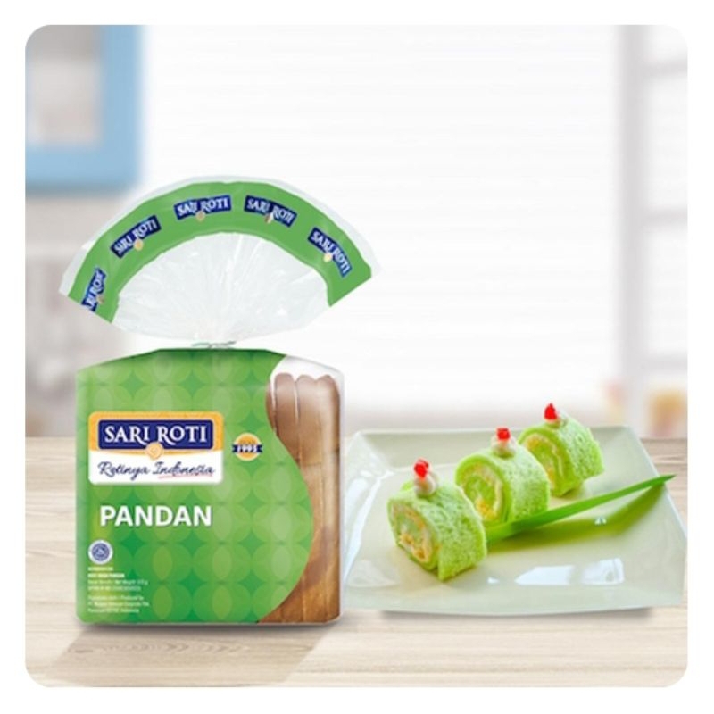 

sari roti tawar pandan
