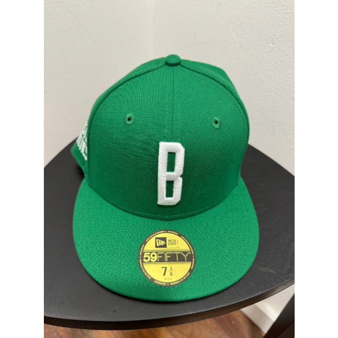 Topi New Era 59Fifty Boston Celtics 7 1/2 Ligature Green Fitted Cap BNWT ORIGINAL TATUM