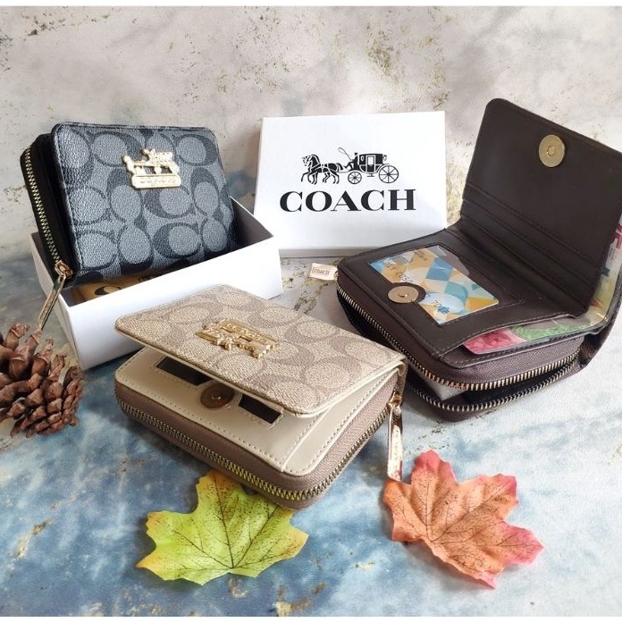 Terbatas Dompet Wanita Wallet MINI Magnet Full Puring Coach Import premiumTanpa Box