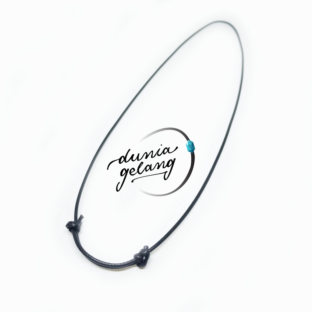 COD KALUNG KOREA POLOS TALI KOREA HITAM BISA DIPANJANGKAN MAKSIMAL 72 CM KALUNG PRIA WANITA ANAK