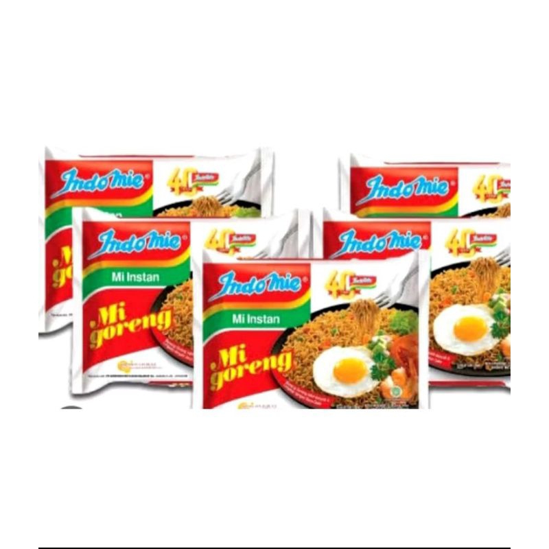 

Indomie Mie Goreng Instant 5Pcs *85 Gram / Paket Indomie Goreng