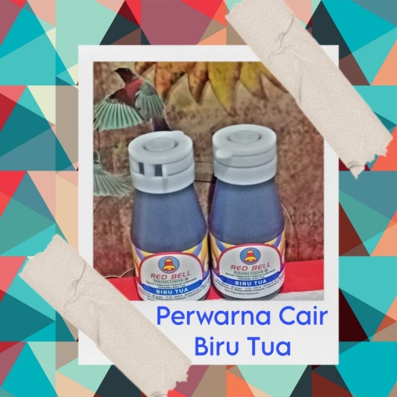 

redbell pewarna cair biru tua