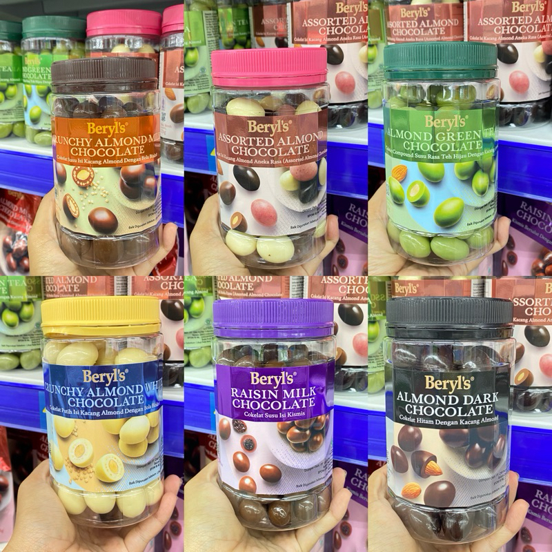 

Beryls choco JAR 450gr Almond/Milk/raisin/ Coklat Beryls Jar / Beryls Chocolate