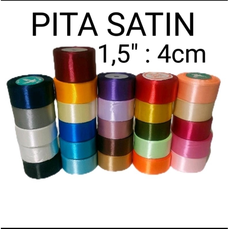 

Pita Satin 1.5 inch atau 4cm