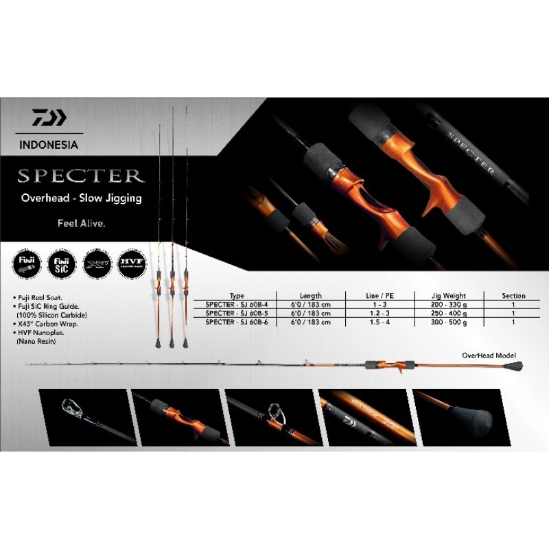 Joran Daiwa Specter Overhead Slow Jigging