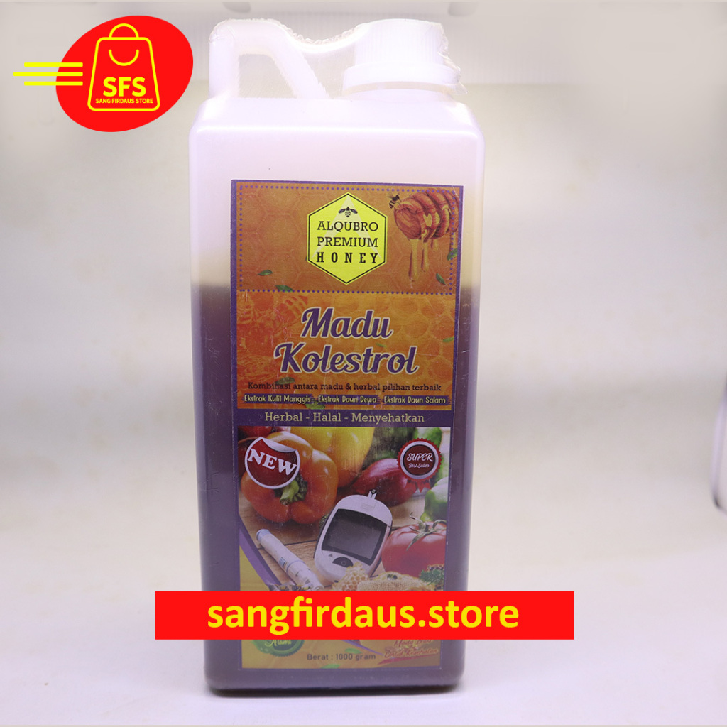 

Madu Kolestrol Alqubro 1kg Madu Herbal Khusus Atasi Kolesterol