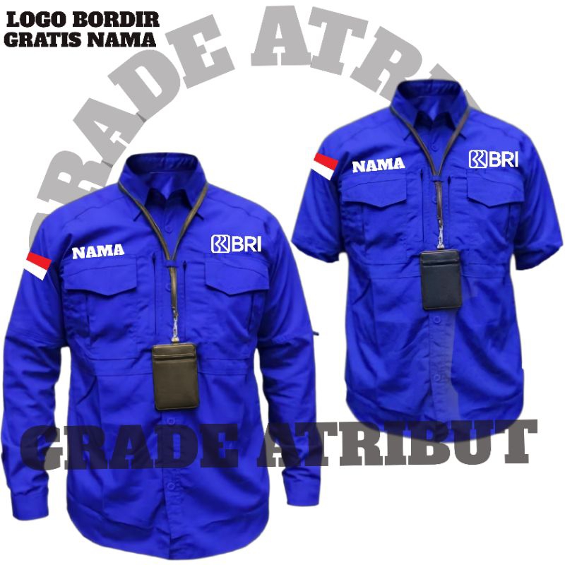 kemeja m-tec bank bri / baju kemeja bank bri / kemeja bank bri / kemeja pdh bank bri / kemeja pdl ba