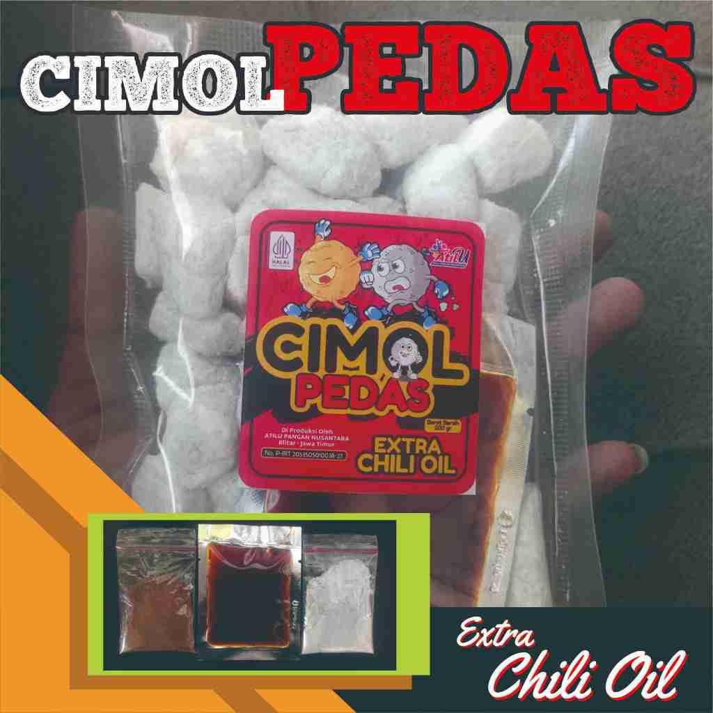 

[TERMURAH] Cimol mentah CHILI OIL extrapedas isi bumbu lengkap extra Chili Oil
