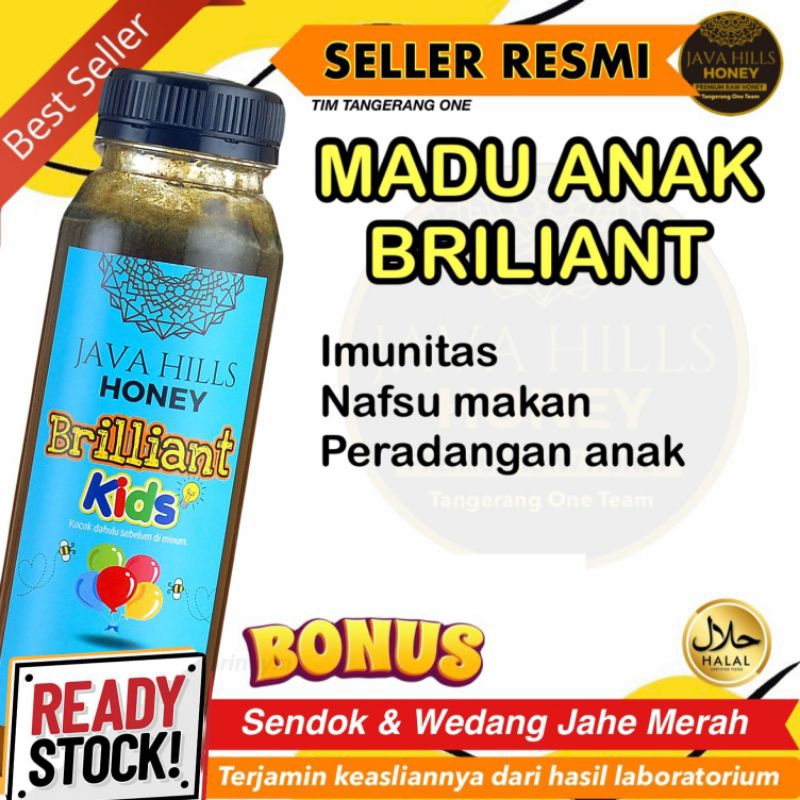 

Herbal madu anak BRILIANT KIDS Javahills spirulina nafsu makan imunitas mumtaz | java hills honey
