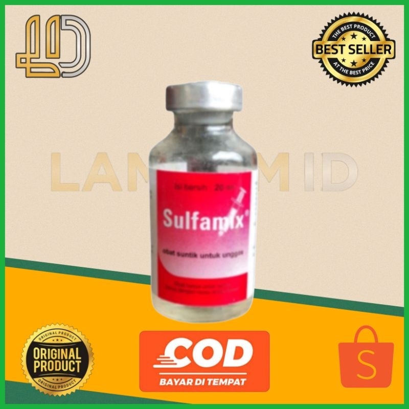 SULFAMIX 20 ML OBAT SUNTIK AYAM SAKIT CRD NGOROK BY MEDION Lampam ID