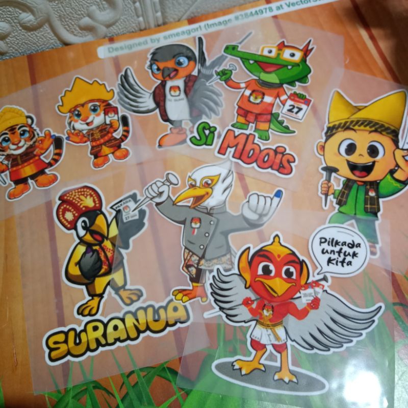 

Sablon Setrika (DTF) Logo Maskot PILKADA 2024