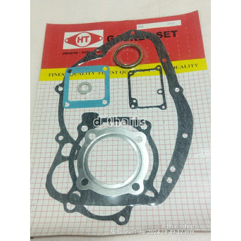 paking Packing gasket blok bak mesin set Suzuki RGR150 RGR 150