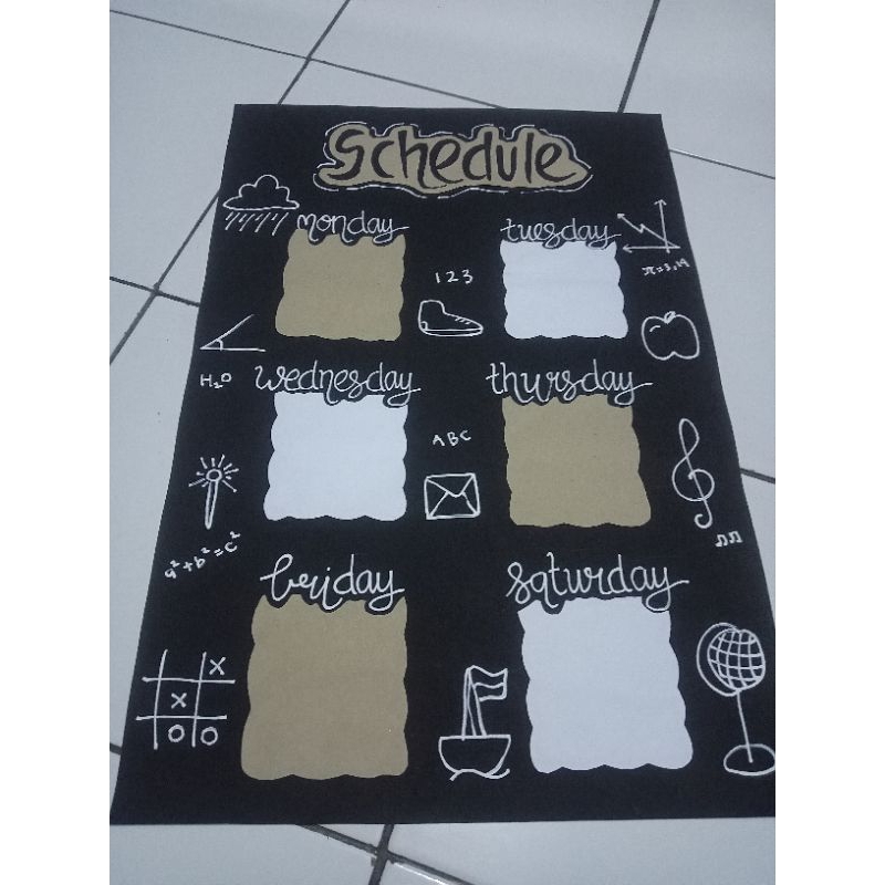 Jadwal pelajaran || schedule