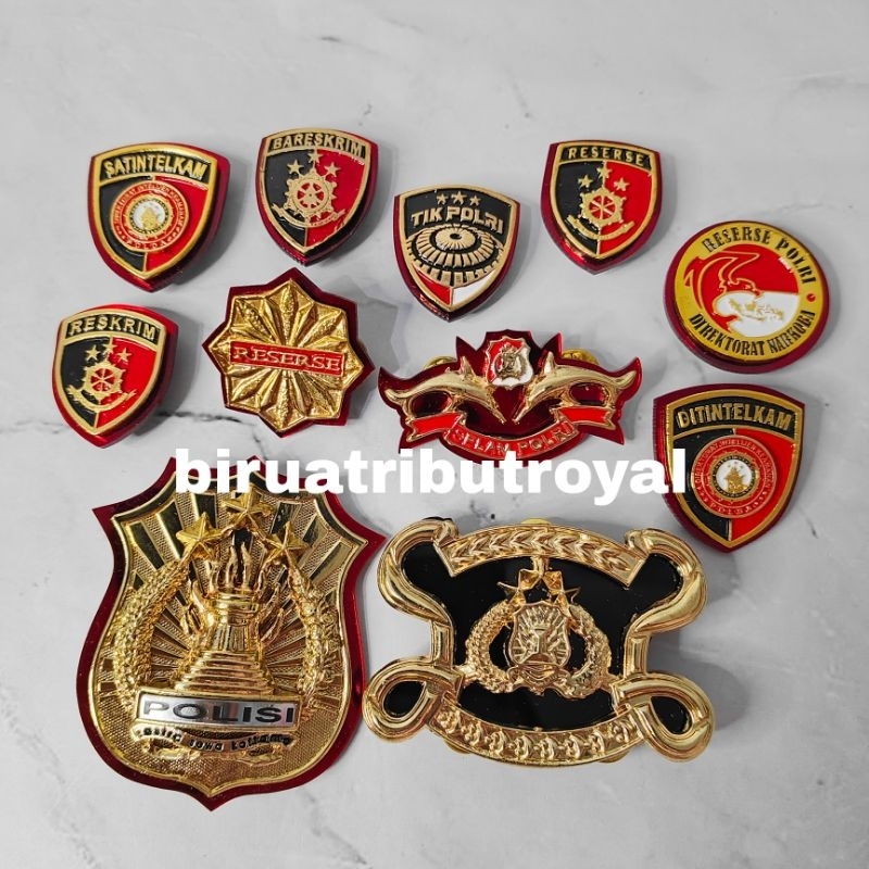 Pin Polri, Pin Reserse, Pin Reskrim, Pin Bareskrim, Pin Intelkam Polri, Emblem Reserse Polri, Atribu