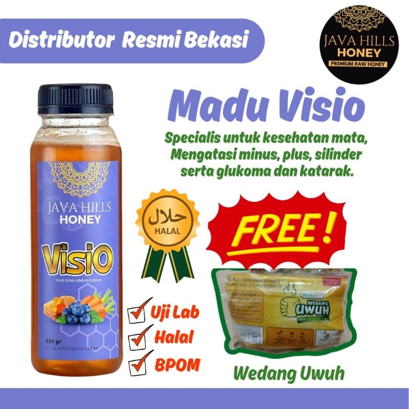 

Madu visio 320 gr Java hills mata minus mata perih mata merah katarak mata plus