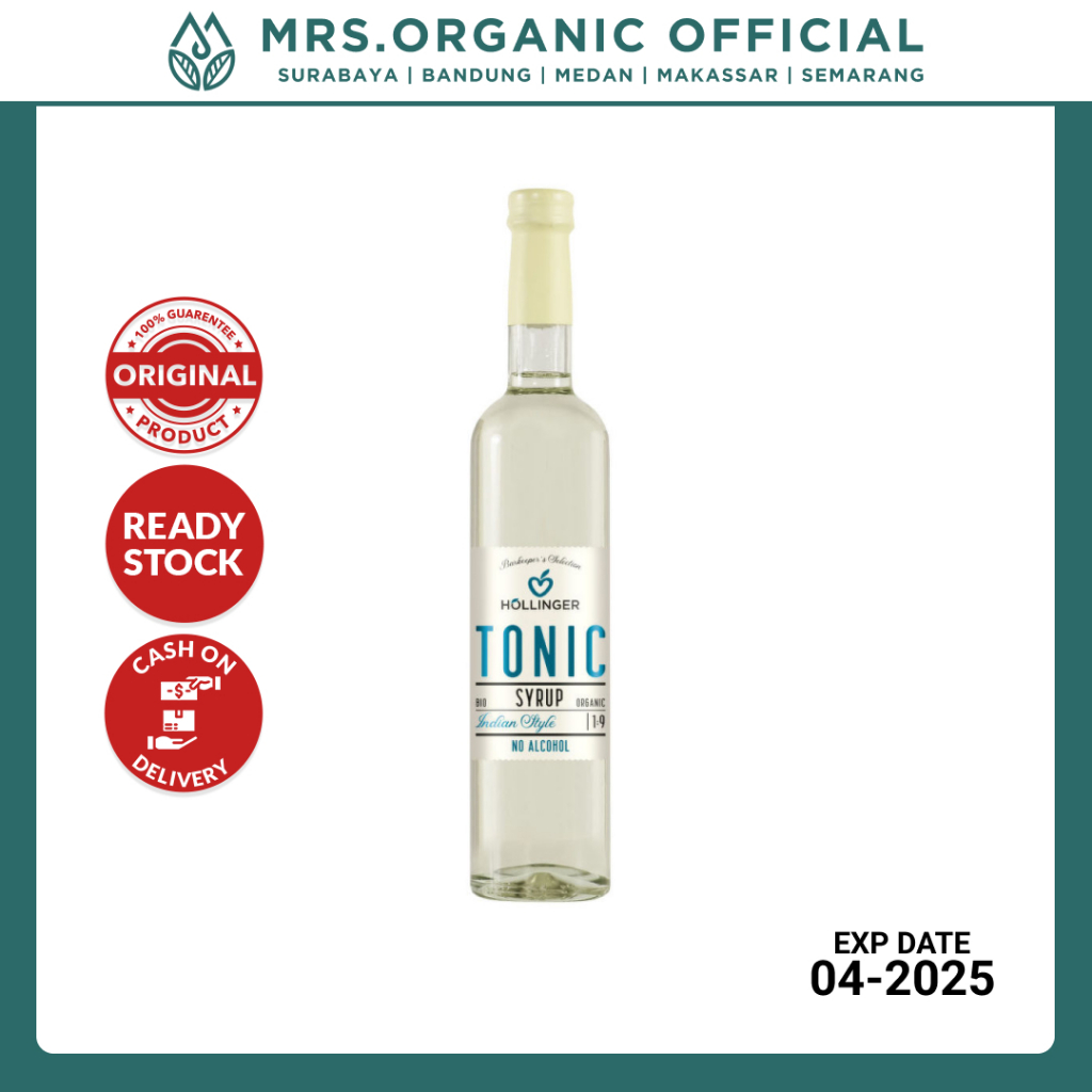 

Sirup Organik Hollinger Organic Tonic Bar Syrup 500ml