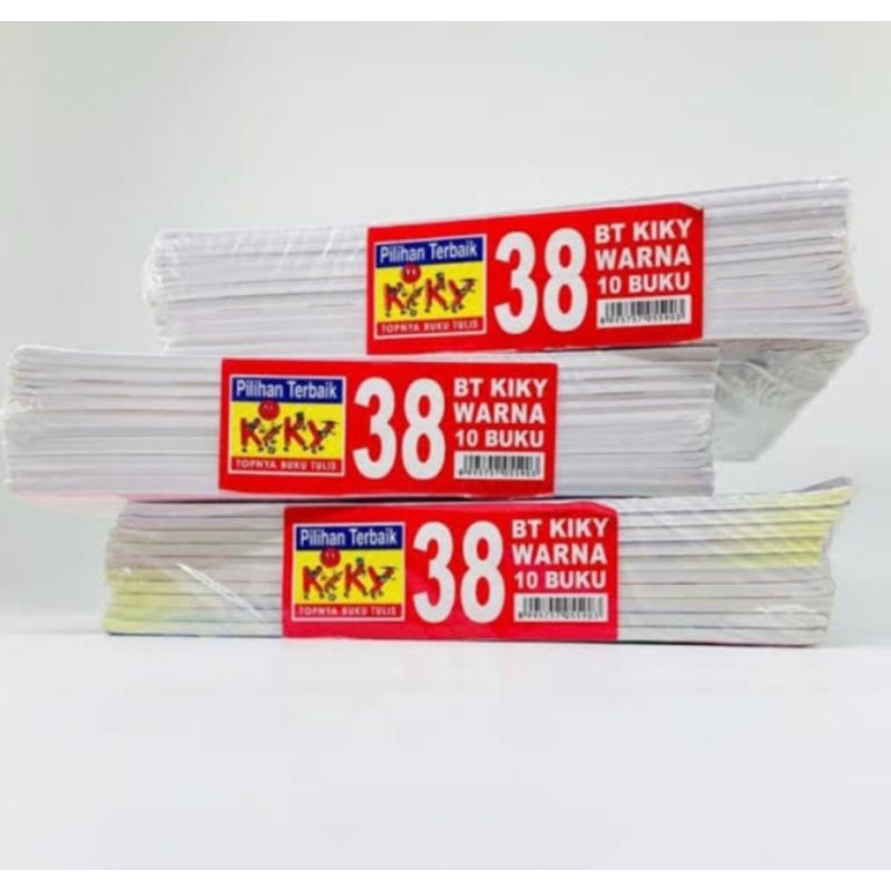 

Buku tulis KIKY 38 Lembar (1pack isi 10 buku)