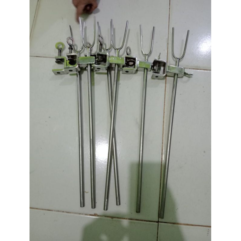 cagak pancing stanlis,pengait joran,dudukan pancing galatama