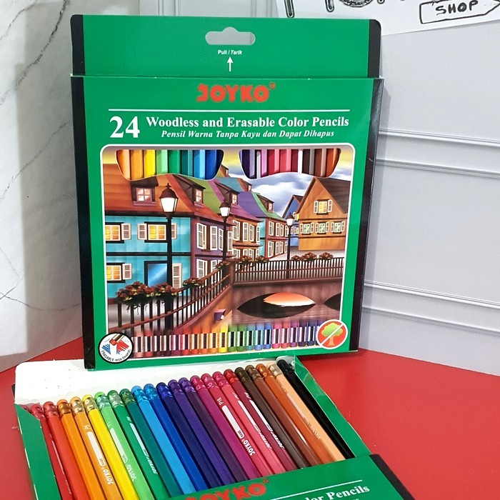 

Pensil Warna Joyko Bisa Dihapus 24 Warna Panjang