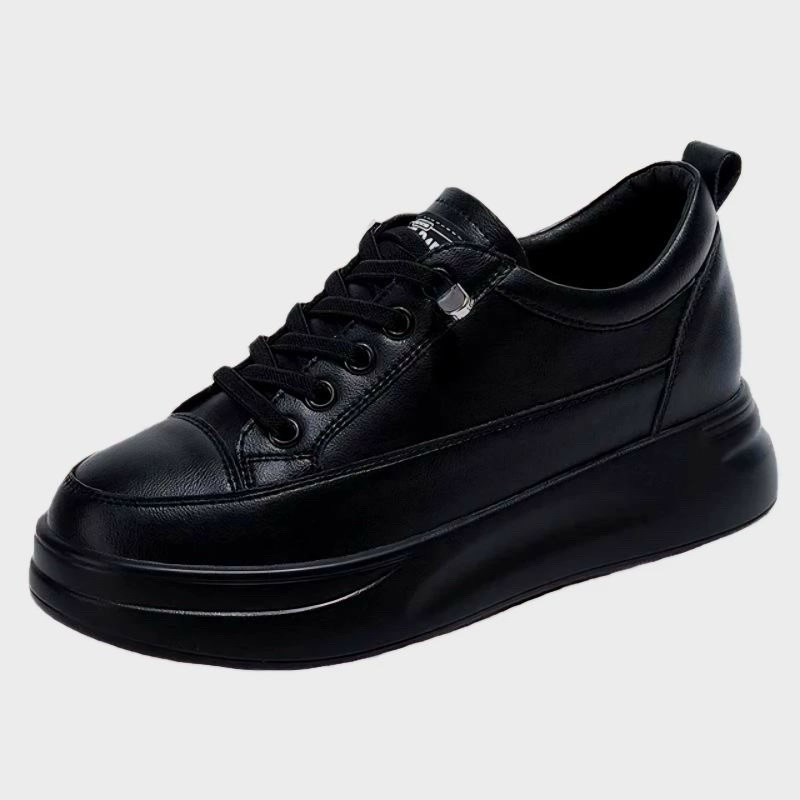 MIKAELA sepatu sneakers fashion hitam wanita sepatu sneakers wanita casual polos sepatu hitam polos 