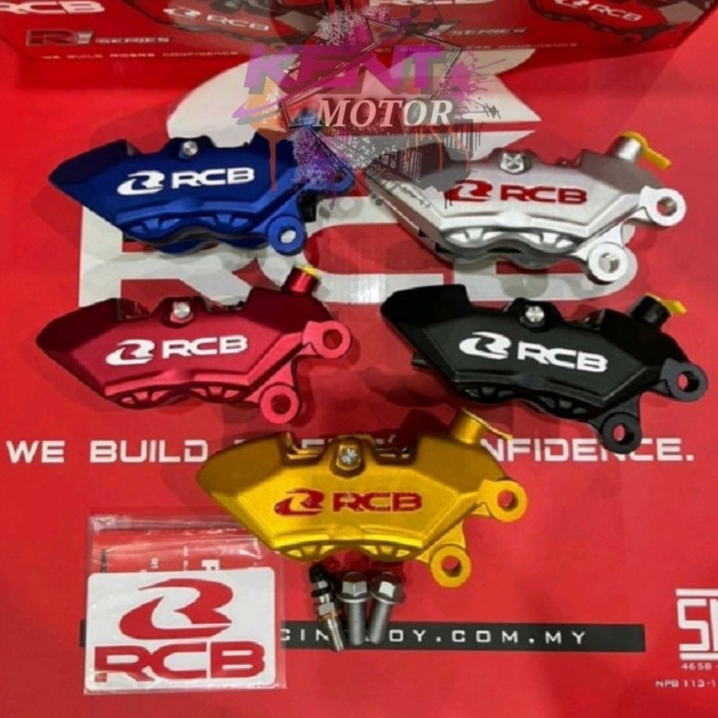 Caliper - RCB R1 Series 4 piston NINJA/VIXION/CBR/R25/NMAX/AEROX/MIO/JUPITER/RXKING/DLL KALIPER 4 PI