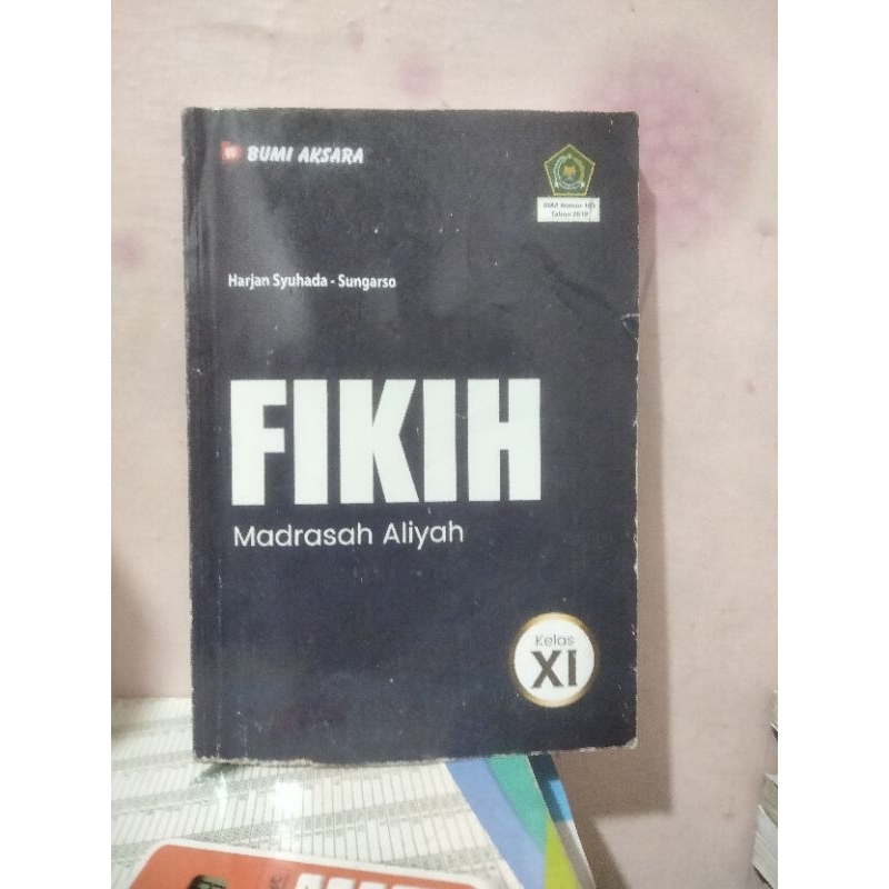 buku fikih/fiqih kelas 11 XI 2 ma madrasah Aliyah