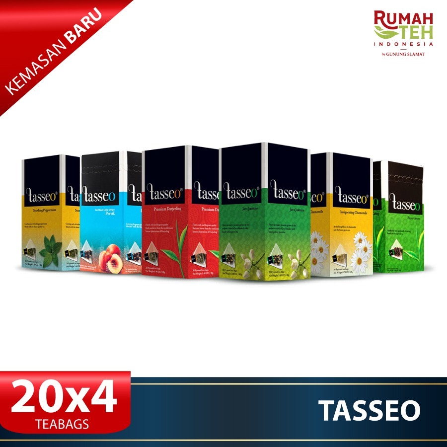 

Tasseo Premium Tea Bag 20 bags x 4 (bisa pilih rasa)