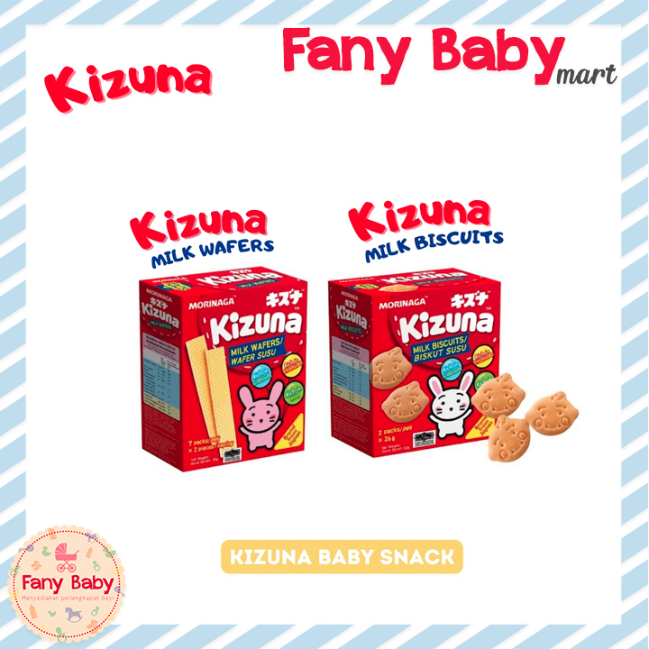 

MORINAGA KIZUNA MILK BISCUIT & WAFER - SNACK CAMILAN BAYI