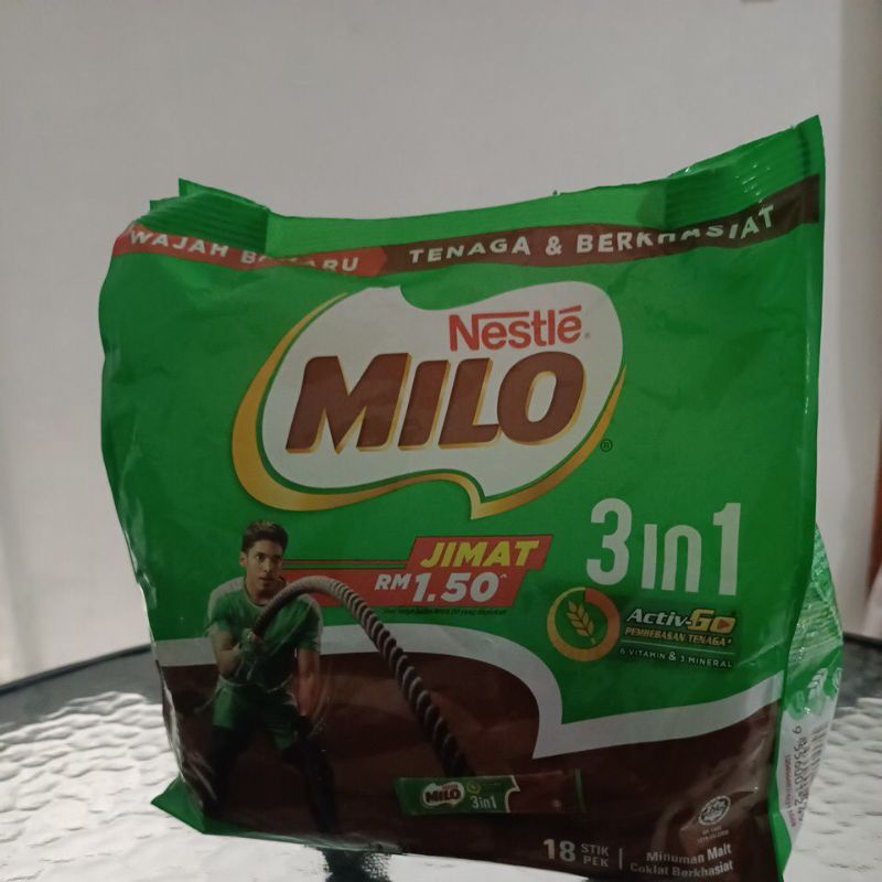 

susu Milo Malaysia sachet 18 stik