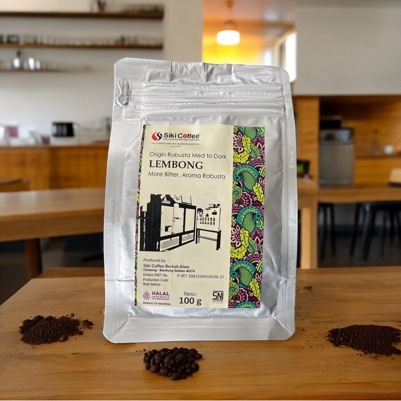 

Kopi LEMBONG 250 gr Robusta med to dark