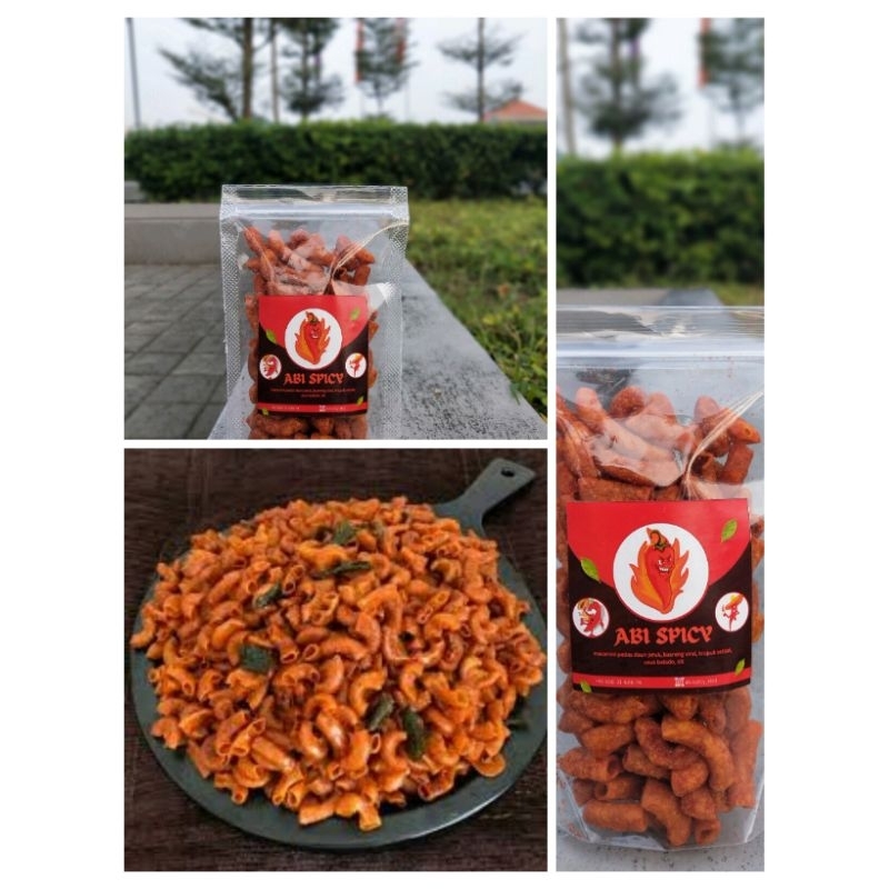 

makaroni pedas daun jeruk - 500 gram pedes gurih renyah murah