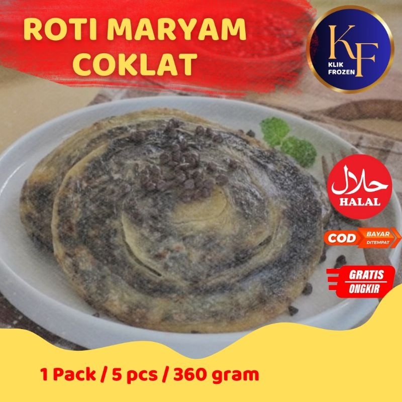 

ROTI MARYAM / CANE COKELAT / ROTI CANE / ROTI CANAI / 1PACK ISI 5 PCS