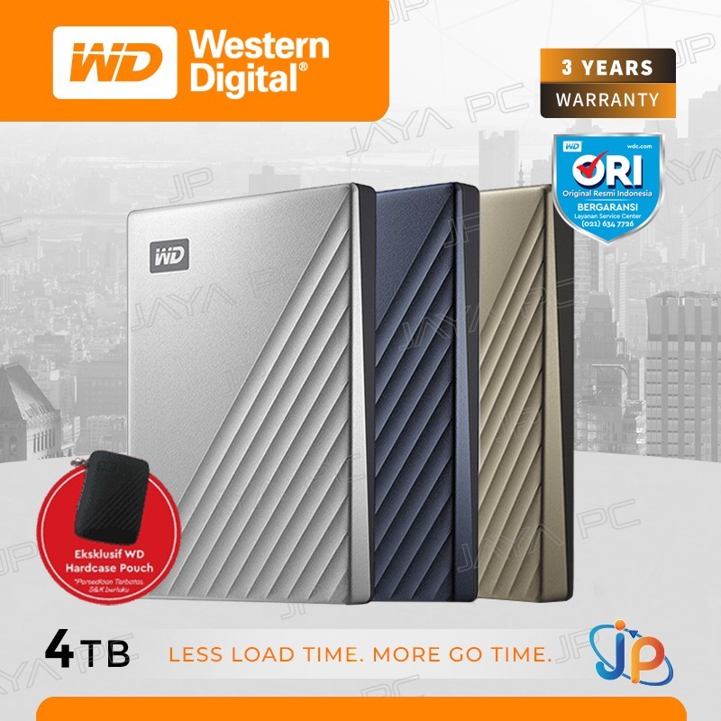WD My Passport Ultra 4TB - HDD / HD / Hardisk / Harddisk External Portable USB-C 3.2