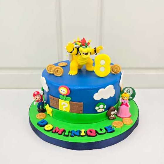 

CAKE TEMA MARIO BROSS BOWSER (MAINAN) UK 20CM/KUE ULANG TAHUN