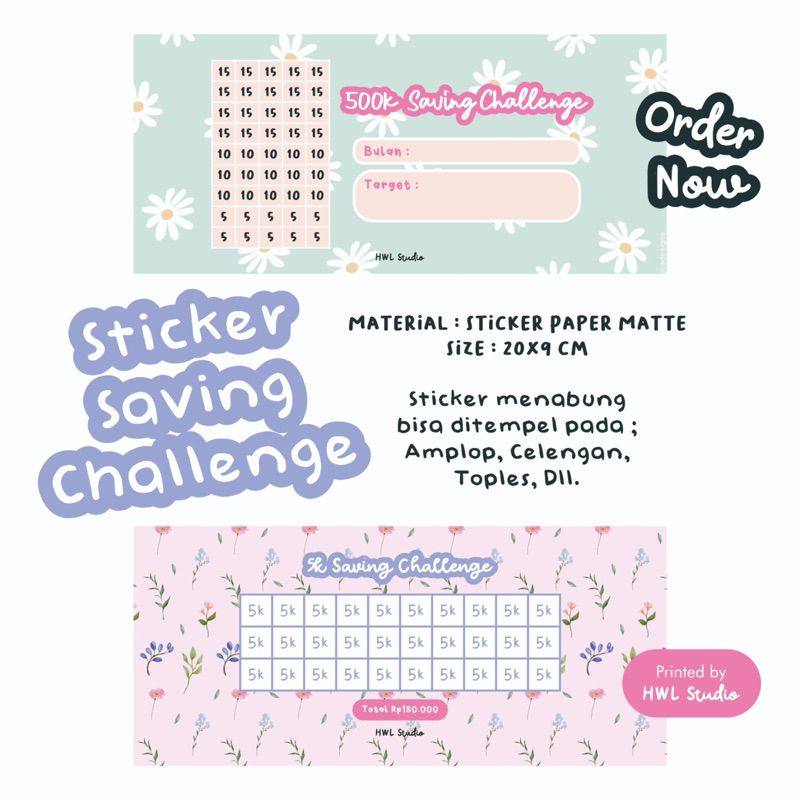 

HWL STUDIO - Sticker Saving Challenge - Sticker Menabung