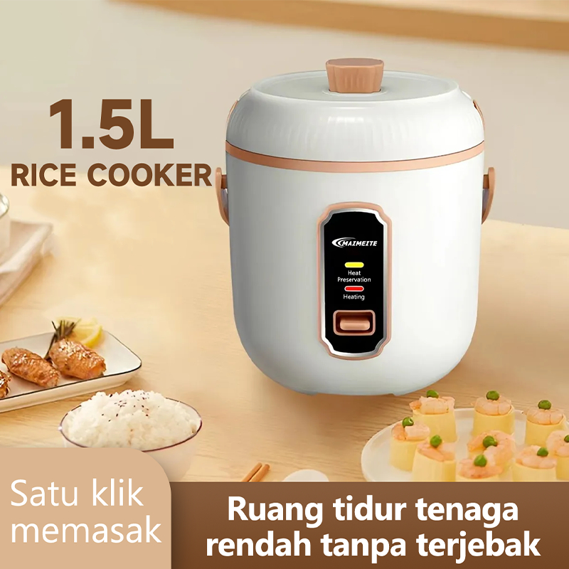 hot deals maimeite magic com mini rice cooker 1.5 liter portable student version travel version
