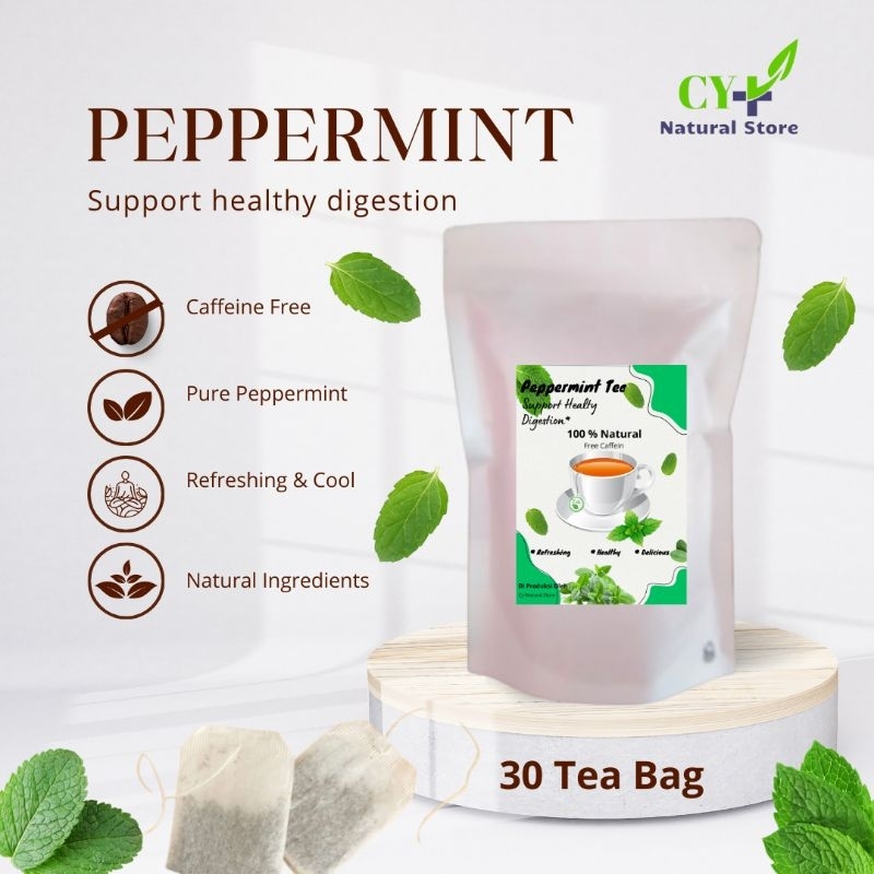 

TEH PEPPERMINT CELUP 100% DAUN MINT ASLI ISI 20 BAG