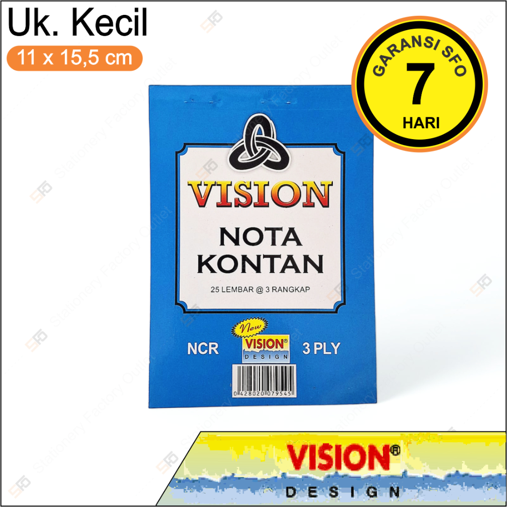 

Nota Kontan Vision 3 Rangkap Kecil - SFO Semarang Official